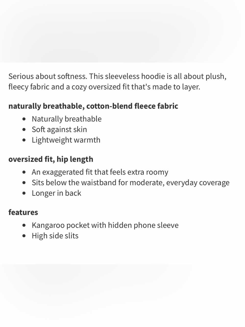LULULEMON SCUBA SLEEVELESS HOODIE - Picture 3 of 4